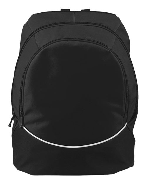 Augusta Sportswear Tri-Color Backpack - Black/ Black/ White