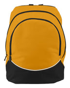 Augusta Sportswear Tri-Color Backpack - Gold/ Black/ White