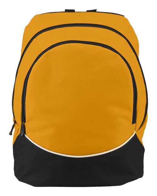 Augusta Sportswear Tri-Color Backpack - Gold/ Black/ White