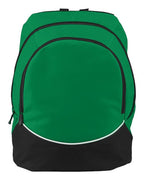 Augusta Sportswear Tri-Color Backpack - Kelly/ Black/ White