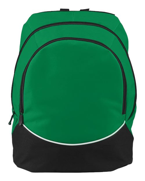 Augusta Sportswear Tri-Color Backpack - Kelly/ Black/ White