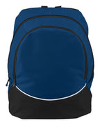 Augusta Sportswear Tri-Color Backpack - Navy/ Black/ White