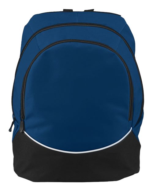 Augusta Sportswear Tri-Color Backpack - Navy/ Black/ White