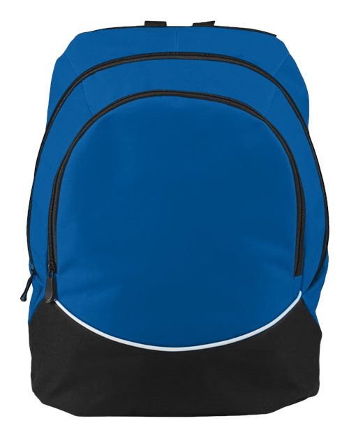 Augusta Sportswear Tri-Color Backpack - Royal/ Black/ White