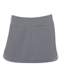 Augusta Sportswear Girls' Action Color Block Skort - Graphite/ Graphite