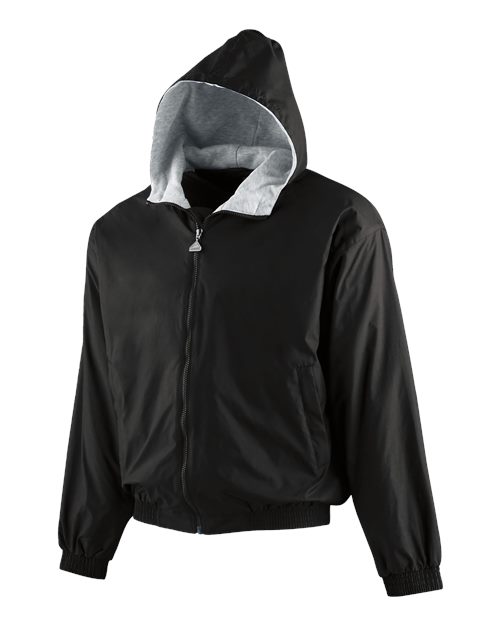 Augusta Sportswear Youth Hooded Taffeta Jacket - Black