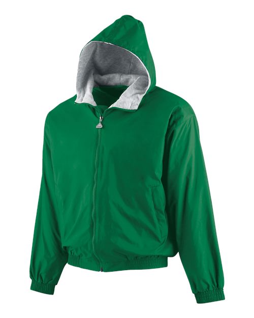 Augusta Sportswear Youth Hooded Taffeta Jacket - Kelly