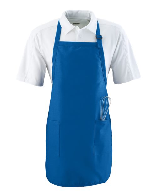 Augusta Sportswear Full Length Apron with Pockets - Royal