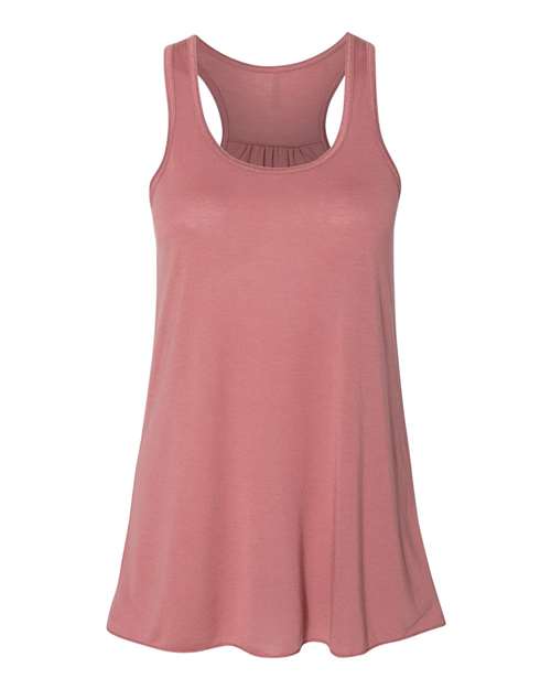 BELLA + CANVAS Women's Flowy Racerback Tank - Mauve