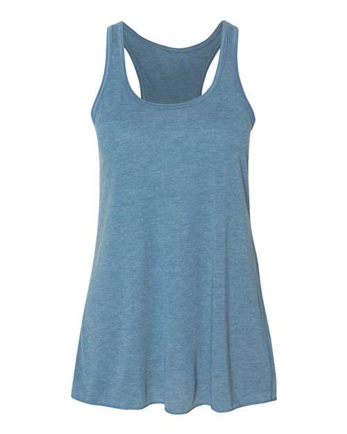 BELLA + CANVAS Women's Flowy Racerback Tank - Heather Deep Teal