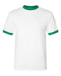 Augusta Sportswear Unisex 50/50 Ringer T-Shirt (Part 2 of 2) - White/ Kelly