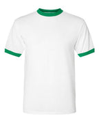 Augusta Sportswear Unisex 50/50 Ringer T-Shirt (Part 2 of 2) - White/ Kelly