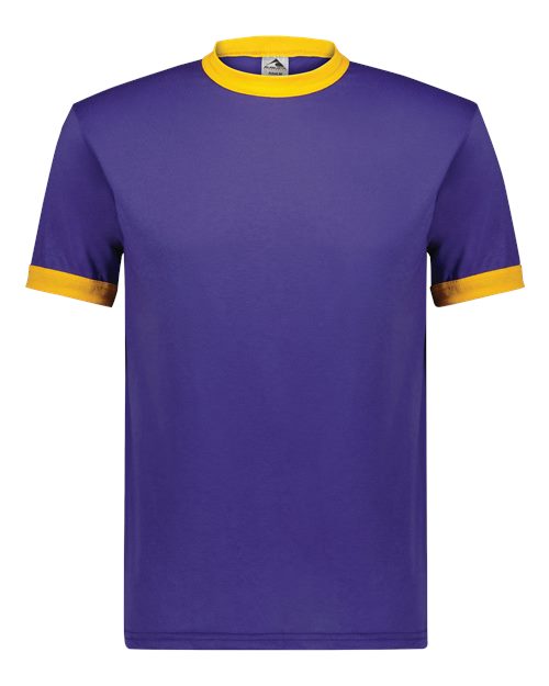 Augusta Sportswear Unisex 50/50 Ringer T-Shirt (Part 1 of 2) - Purple/ Gold