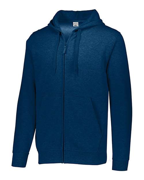 Augusta Sportswear Men's 60/40 Fleece Full-Zip Hooded Sweatshirt - Navy
