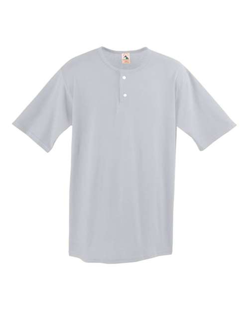Augusta Sportswear Men's Two-Button Baseball Jersey - Ash