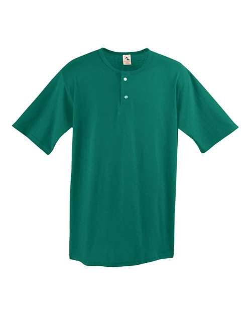 Augusta Sportswear Men's Two-Button Baseball Jersey - Dark Green