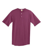 Augusta Sportswear Men's Two-Button Baseball Jersey - Maroon