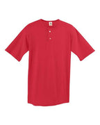 Augusta Sportswear Men's Two-Button Baseball Jersey - Red