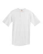 Augusta Sportswear Men's Two-Button Baseball Jersey - White
