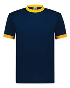 Augusta Sportswear Youth Ringer T-Shirt - Navy/ Gold