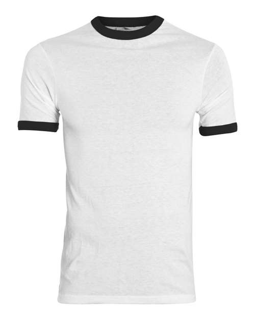 Augusta Sportswear Youth Ringer T-Shirt - White/ Black