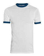 Augusta Sportswear Youth Ringer T-Shirt - White/ Navy
