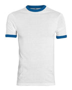 Augusta Sportswear Youth Ringer T-Shirt - White/ Royal