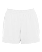 Augusta Sportswear Women's Trim Fit Jersey Shorts - White