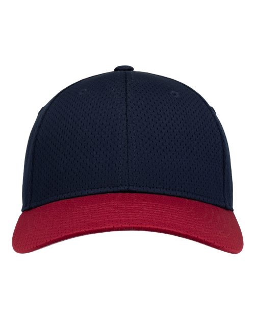 Augusta Sportswear Athletic Mesh Cap - Navy/ Red