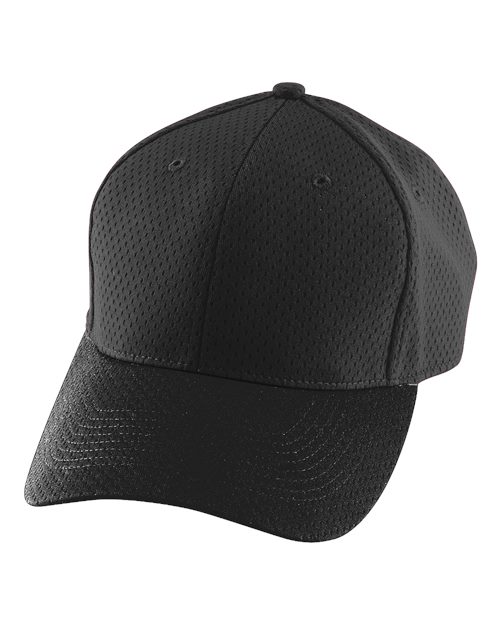 Augusta Sportswear Youth Athletic Mesh Cap - Black