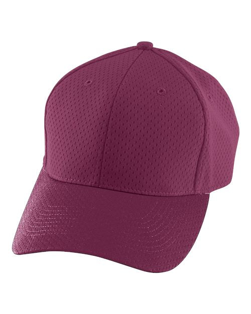 Augusta Sportswear Youth Athletic Mesh Cap - Maroon
