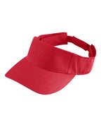 Augusta Sportswear Sport Twill Visor - Red
