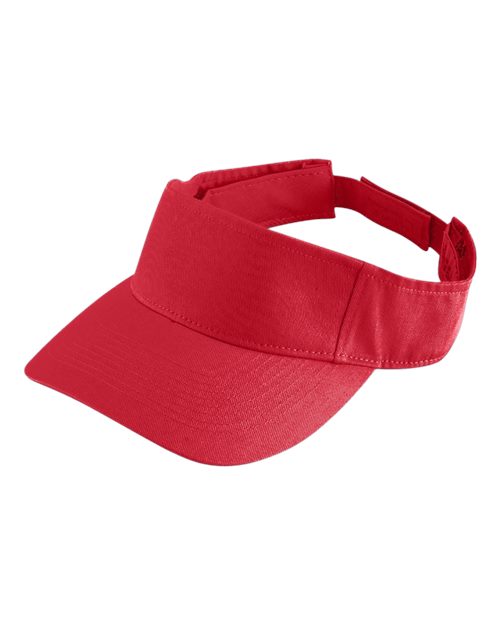 Augusta Sportswear Sport Twill Visor - Red