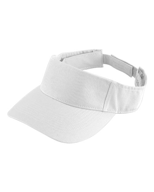 Augusta Sportswear Sport Twill Visor - White