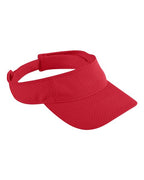 Augusta Sportswear Youth Athletic Mesh Visor - Red
