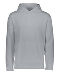 Augusta Sportswear Youth Wicking Fleece Hooded Sweatshirt - Athletic Grey