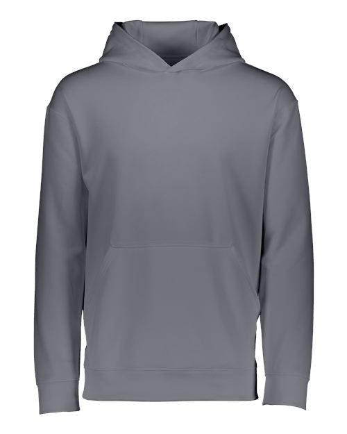 Augusta Sportswear Youth Wicking Fleece Hooded Sweatshirt - Graphite