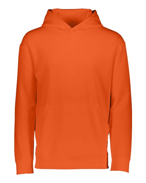 Augusta Sportswear Youth Wicking Fleece Hooded Sweatshirt - Orange