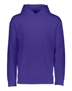Augusta Sportswear Youth Wicking Fleece Hooded Sweatshirt - Purple