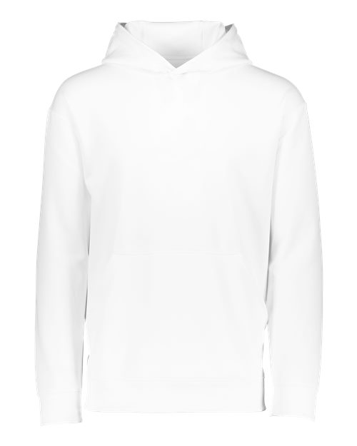 Augusta Sportswear Youth Wicking Fleece Hooded Sweatshirt - White