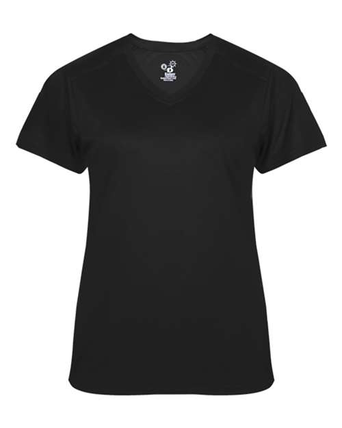 Badger Women's  Ultimate SoftLock™ V-Neck T-Shirt - Black