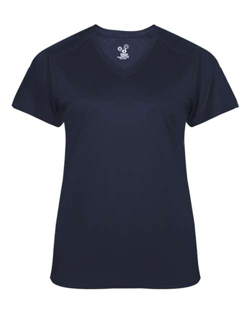 Badger Women's  Ultimate SoftLock™ V-Neck T-Shirt - Navy