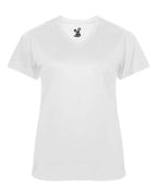 Badger Women's  Ultimate SoftLock™ V-Neck T-Shirt - White