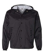 Augusta Sportswear Unisex Hooded Coach's Jacket - Black