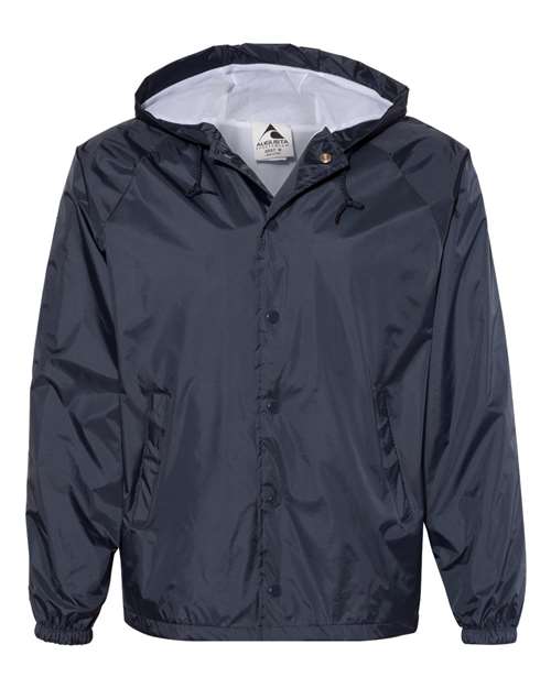 Augusta Sportswear Unisex Hooded Coach's Jacket - Navy