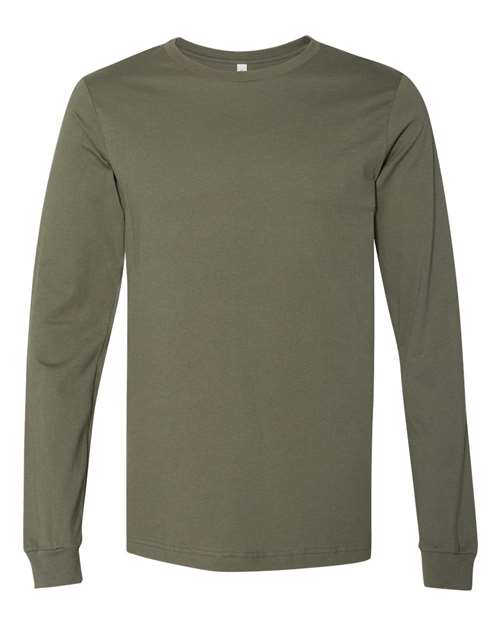 BELLA + CANVAS Unisex Jersey Long Sleeve Tee (Part 2 of 4) - Military Green