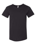 BELLA + CANVAS Unisex Raw Neck Tee - Black
