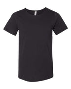 BELLA + CANVAS Unisex Raw Neck Tee - Black