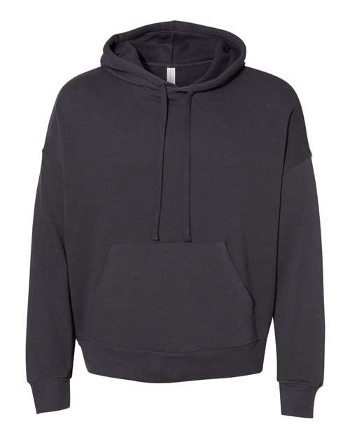 BELLA + CANVAS Unisex Sponge Fleece Drop Shoulder Hoodie Sweatshirt - Dark Grey