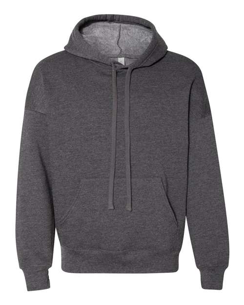 BELLA + CANVAS Unisex Sponge Fleece Drop Shoulder Hoodie Sweatshirt - Dark Grey Heather